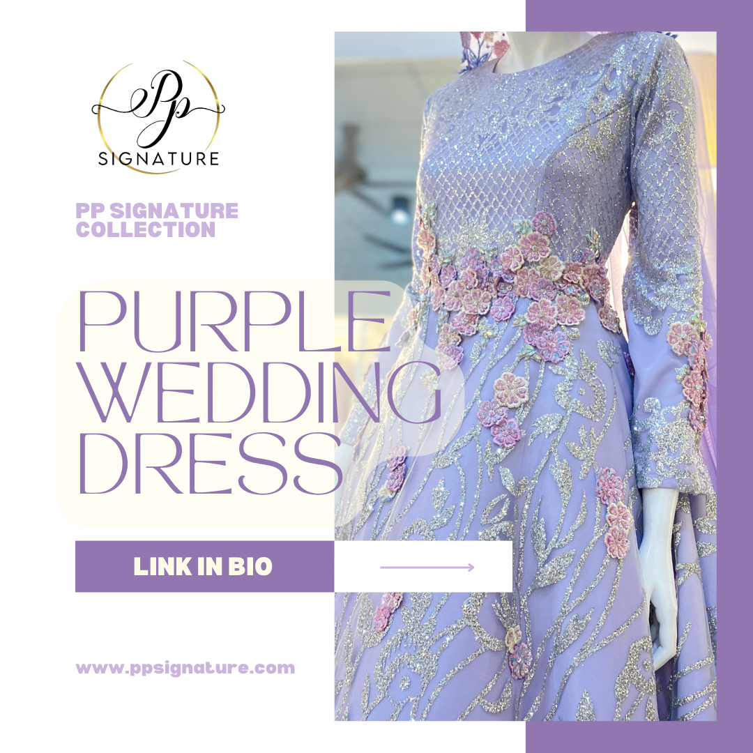 Collection of Baju Pengantin Warna Purple