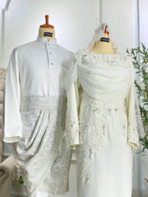 Set Baju Pengantin Nikah Putih Bersih & Moden-Set nikah putih simple-Baju nikah L–2XL