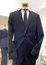 BLACK EMZN-Black 2-Piece Wedding Suit with Notch lapel-groom suit-custom wedding suit-rent tuxedo-groom suit rental-custom wedding suit design-plus size wedding suits-sewa baju pengantin lelaki-butik baju pengantin lelaki-baju pengantin lelaki moden-baju sanding moden-baju dinner lelaki