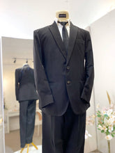 BLACK PITTS-Black 2-Piece Wedding Suit with Notch Lapel-groom suit-custom wedding suit-rent tuxedo-groom suit rental-custom wedding suit design-plus size wedding suits-sewa baju pengantin lelaki-butik baju pengantin lelaki-baju pengantin lelaki moden-baju sanding moden-baju dinner lelaki