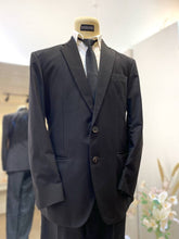 BLACK PITTS-Black 2-Piece Wedding Suit with Notch Lapel-groom suit-custom wedding suit-rent tuxedo-groom suit rental-custom wedding suit design-plus size wedding suits-sewa baju pengantin lelaki-butik baju pengantin lelaki-baju pengantin lelaki moden-baju sanding moden-baju dinner lelaki