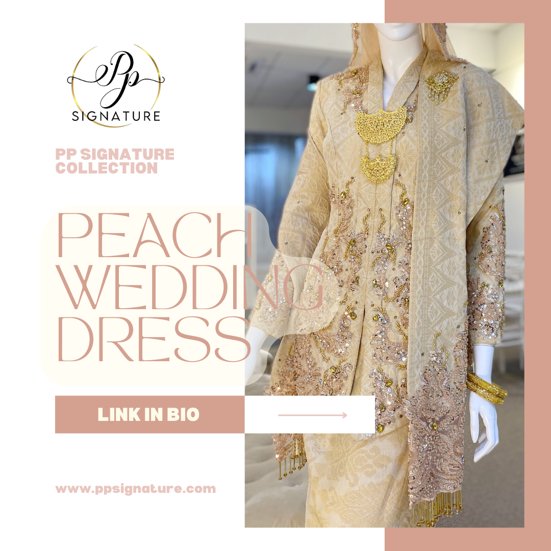 Peach Wedding Dress - Soft and Delicate Bridal Attire in Pastel Peach