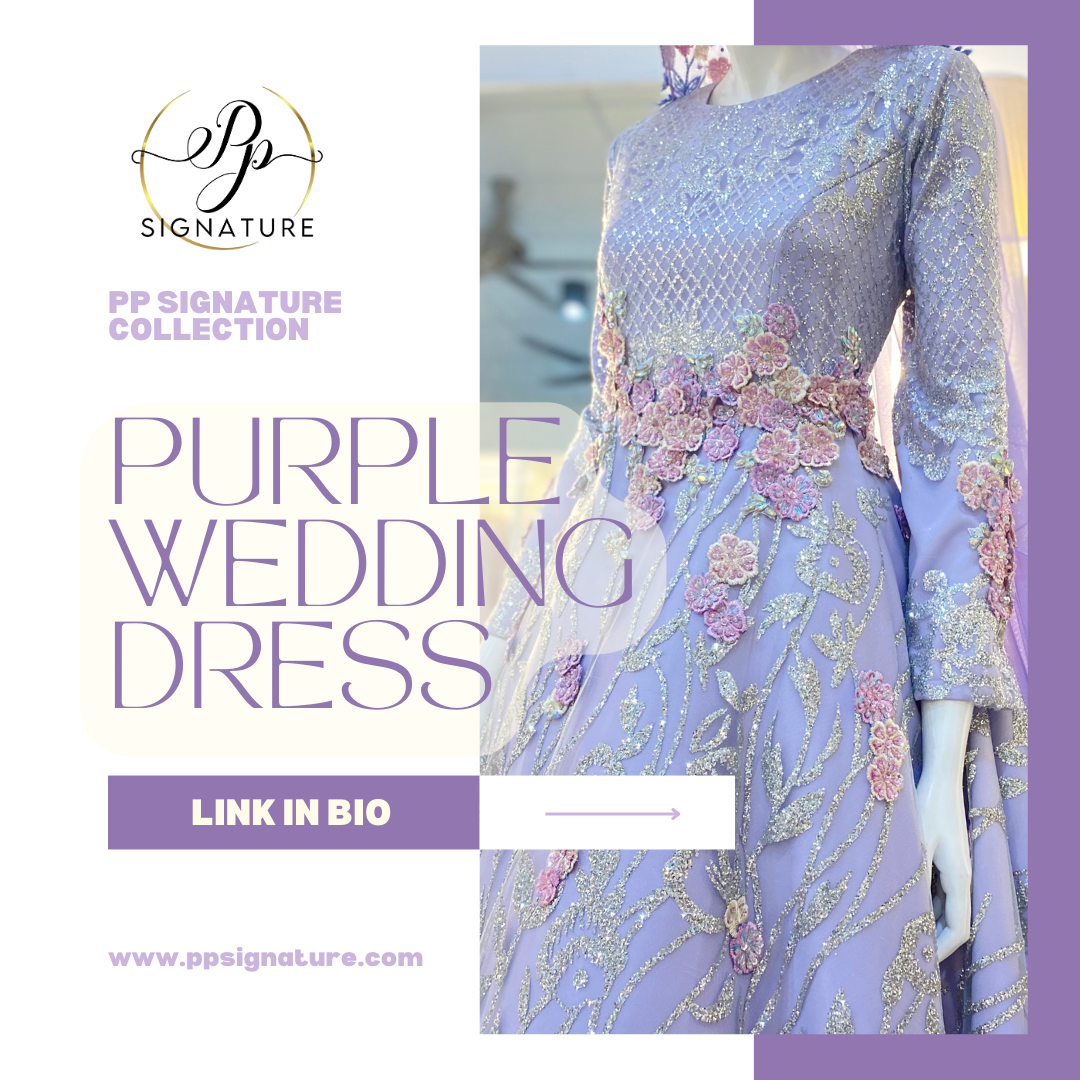 Collection of Baju Pengantin Warna Purple 