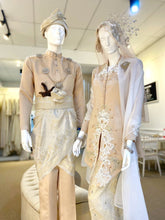 CEMARA - Kurung Kebaya Songket Champagne Beige - Baju Pengantin-Songket Champagne-Songket Beige-Baju Kurung Kebaya-Baju Pengantin Muslimah