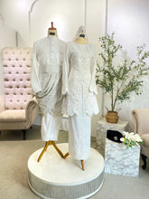 Baju Nikah Songket-Baju Pengantin Moden-Nikah Dress Malaysia-Baju Kurung Pengantin-Baju Melayu Nikah-Simple Wedding Attire-Bridal Kurung with Veil-Sampin & Brooch Set-Malay Wedding Couple Outfit-Modern Traditional Wedding Attire