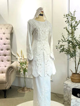 Baju Nikah Songket-Baju Pengantin Moden-Nikah Dress Malaysia-Baju Kurung Pengantin-Baju Melayu Nikah-Simple Wedding Attire-Bridal Kurung with Veil-Sampin & Brooch Set-Malay Wedding Couple Outfit-Modern Traditional Wedding Attire