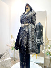 DAYANG SENANDUNG-Black & Silver Songket-Kebaya Kebarung-Selempang Sulam-Wedding Dress-baju sanding tradisional-baju sanding moden-baju sanding muslimah-baju pengantin tradisional-baju pengantin moden-baju pengantin muslimah-sewa baju sanding-sewa baju pengantin-butik baju sanding-butik baju pengantin