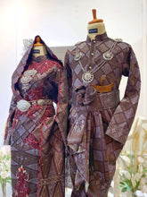 DELIMA-Dark Maroon Songket-2-Piece Wedding Dress-Kelubong Sari Sulam Biku-baju sanding tradisional-baju sanding moden-baju sanding muslimah-baju pengantin tradisional-baju pengantin moden-baju pengantin muslimah-sewa baju sanding-sewa baju pengantin-butik baju sanding-butik baju pengantin