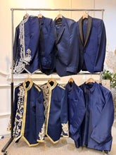 DRIZELA - Baju Pengantin Navy Blue Duchess Ballgown with Petticoat & Glitter Lace-Baju Sanding-Kot Raihan-Prince Suit-Tomaz suit