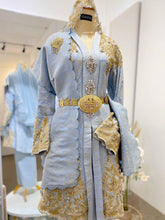 FATIMA - Baby Blue Songket Kebaya with Selempang Wedding Dress (Baju Sanding)