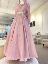 PP Signature's FEONA - Ballgown Muslimah Lace Dusty Pinky Plum - Baju Pengantin-Wedding Dresses-
