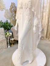 HAWA - Baju Nikah Off White Essential Loose Dress with Detachable Cape-baju nikah-sewa baju nikah-tempah baju nikah
