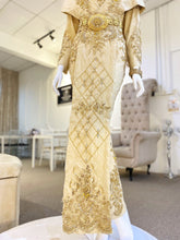 KARTINA SARI - Baju Pengantin Songket Nude Brown & Gold Wedding Dress
