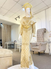 KARTINA SARI - Baju Pengantin Songket Nude Brown & Gold Wedding Dress