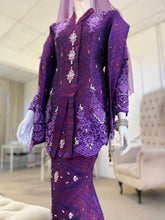 KUNDANG - Baju Pengantin Kebaya Songket Magenta Purple with Selempang