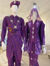 KUNDANG - Baju Pengantin Kebaya Songket Magenta Purple with Selempang