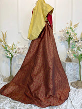 Baju Sanding Songket-Baju Pengantin Maroon Gold-Traditional Malay Wedding Attire-Kot Raihan 3-piece Groom Suit-Songket Bridal Dress with Trail-Sanggul Lintang Bridal Accessories-Elegant Malay Wedding Ensemble-Tanjak & Sampin Set for Grooms-Royal Malay Wedding Look-Baju Pengantin Moden & Tradisional