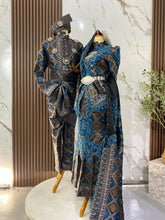 Pakej sewa baju sanding lengkap biru teal silver songket untuk pasangan pengantin sedondon di majlis resepsi dewan, hotel, atau rumah