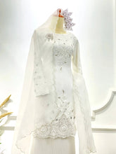 Sewa baju nikah MARDHIAH set pengantin size M dan baju melayu moden size XL original design by PP Signature Kajang