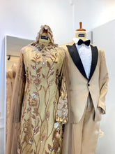 Sewa baju pengantin muslimah-Dress pengantin cape glitter-Tuxedo lelaki warna coklat
