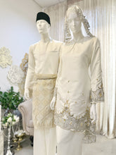 ORKED - Baju Nikah Cream Essential Duchess Kurung Moden with selempang -akad nikah-sewa baju nikah