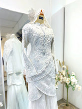 PERSIA - Baju Sanding Off-White Songket Two-Piece Tulip Dress