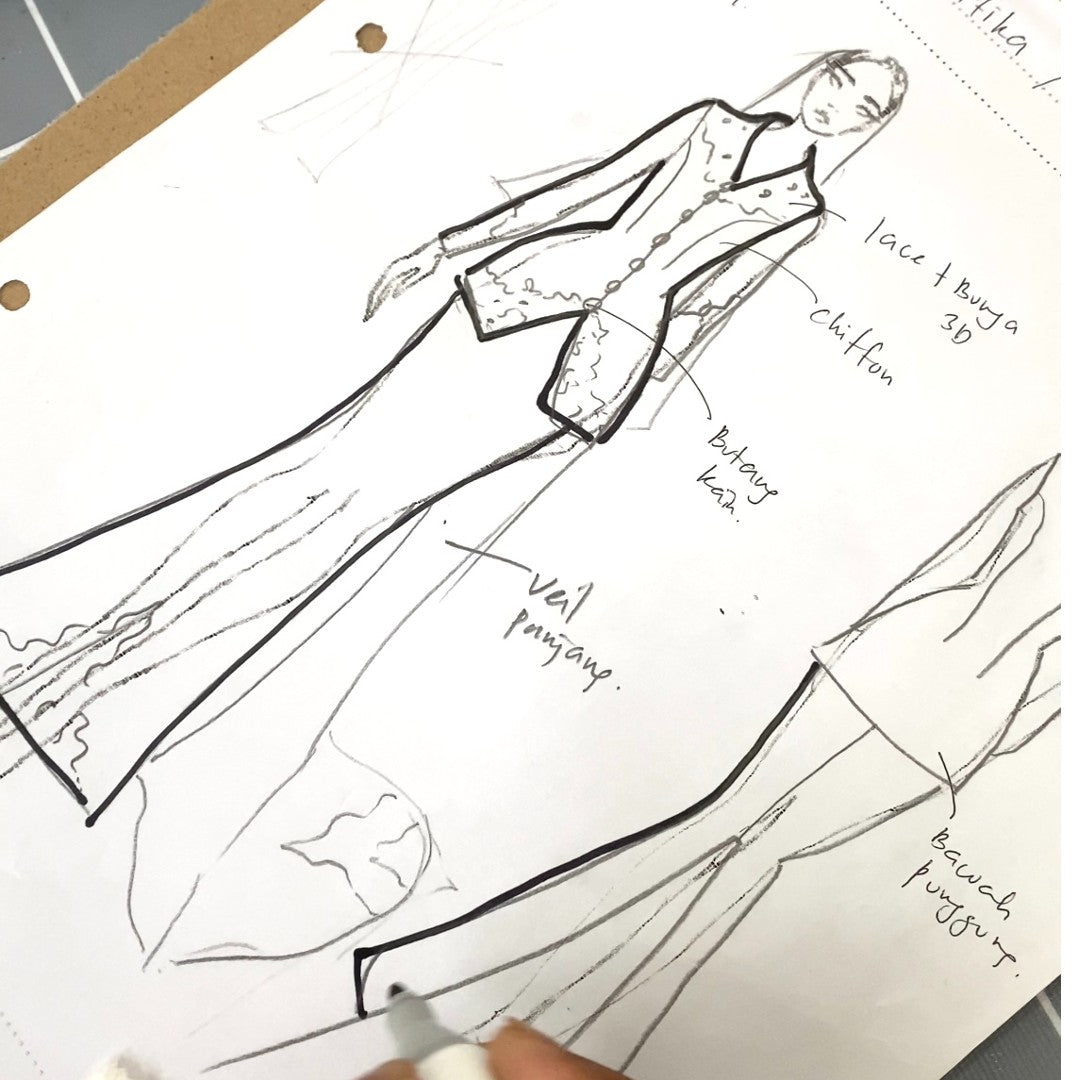 PP Signature Custom-Made Dress - Final Design Phase