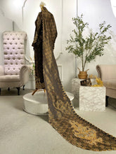 Baju Sanding Songket Black & Gold-Traditional Malay Wedding Attire-Kot Raihan Groom Suit in Black-Black & Gold Baju Pengantin-Keradung Sari Bridal Dress