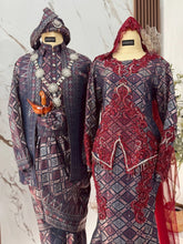 Maroon and navy blue songket 3D bridal rental set for indoor hotel dewan wedding reception PP Signature