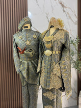 Set baju sanding kebaya songket 3D saiz XL original design by PP Signature Kajang dengan perincian selempang sulam yang mewah