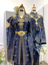 Kebaya Songket Navy untuk Majlis Sanding-Sewa baju pengantin songket navy-Baju sanding perempuan warna gelap