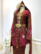 Pakej Baju Pengantin L&P Songket-Baju Sanding Moden Warna Tradisi-Aksesori Pengantin Songket Melayu-Sewa Baju Sanding Kebaya Moden