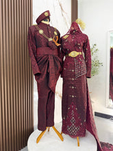Set baju sanding songket 2D saiz S-XL original design by PP Signature Kajang dengan perincian keradung sulam biku yang mewah