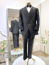 black suit rental-men's tuxedo rental-wedding suit rental-formal wear rental-black three piece suit-luxury suit rental-men's formal wear-tuxedo rental-black shawl lapel suit-XL-3XL suit rental-