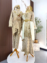 Pakej sewa baju sanding lengkap songket 3D untuk pasangan pengantin sedondon di majlis resepsi atau majlis bertandang yang eksklusif