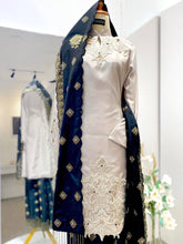 SURIRAM - Baju Sanding Light Brown Champagne Songket Tabur & Black Shantung Kurung Moden Wedding Dress with Selempang