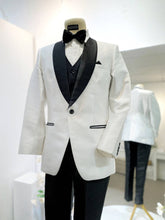 Look sharp for your Malay wedding! Rent our Signature Suit (White 1) - premium Mikado fabric, white tuxedo, perfect for grooms seeking a timeless look. (Blazer, vest & pants included).