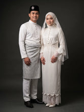 TULIP - Baju Nikah Off White Bridal Satin Pencil Dress