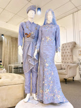 UNICORN Dusty Blue Baju Sanding Rental Malaysia | Premium Songket-Baju sanding rental Malaysia
