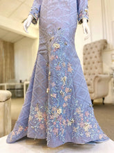 Premium Baju Sanding Malaysia | UNICORN Dusty Blue Songket Rental-Traditional baju sanding