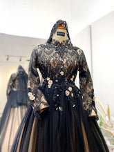 Black & Champagne Ballgown Rental | Malay Wedding