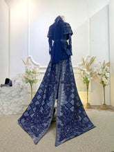 Baju Sanding Songket Navy Blue – Pakej Sewaan Pengantin Eksklusif