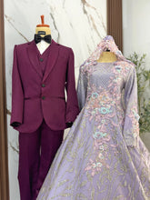 Set baju sanding ballgown saiz L original design by PP Signature Kajang dengan pilihan mix and match suit pengantin lelaki pelbagai gaya
