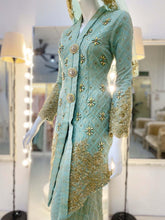 SABARIAH - Magnetic Kebaya Songket Wedding Dress, Mint Green and Gold - Baju Pengantin from PP Signature Bridal Boutique-Tempah Baju Pengantin Online