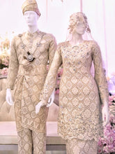 Kurung Moden, Songket Light Gold | SURI KURUNG - PP Signature