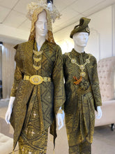 PUTERI SEJINJANG - Baju Pengantin Kebaya Songket Dark Coco Brown and Gold Wedding Dress from PP Signature Bridal Boutique-sewa baju Baju Pengantin Online-songket dark brown