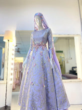 You'll love The PERIWINKLE Purple Silver Duchess with Glitter Lace Ball Gown Wedding Dress from PP Signature Bridal. Rent online or book an appointment today!