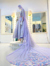 You'll love The PERIWINKLE Purple Silver Duchess with Glitter Lace Ball Gown Wedding Dress from PP Signature Bridal. Rent online or book an appointment today!