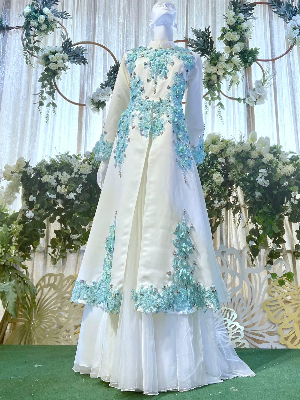 Wedding Dress-Malay Wedding Dress-Baju Pengantin-Busana Pengantin-Baju Pengantin-Baju Sanding-PP Signature